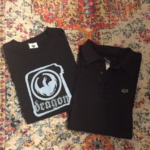 2 Men’s T-Shirts (Fox & Dragon)